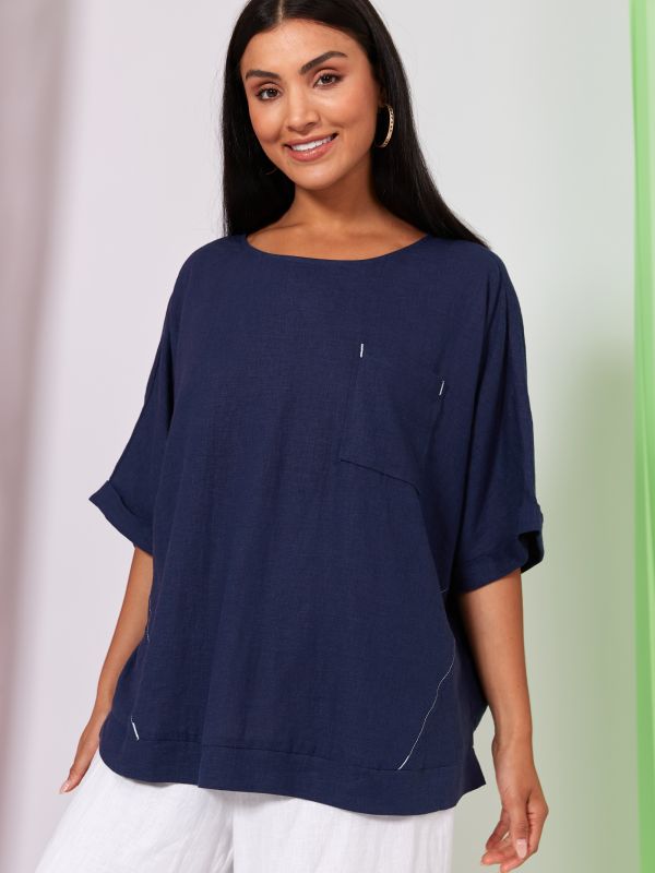 2528903 Verve Relax Top Saphire One Size £79 Model 1