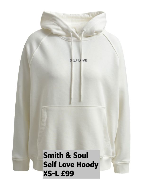 0225 0228 Self Love Hoodie Backprint Off White XS L £99