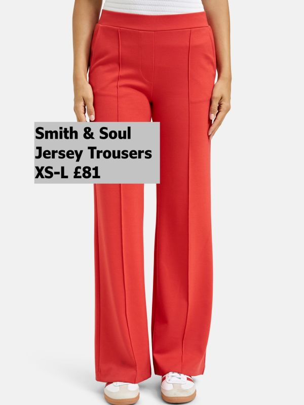 0225 0957 Jersey Trousers Fire Red XS L £81 Model 1