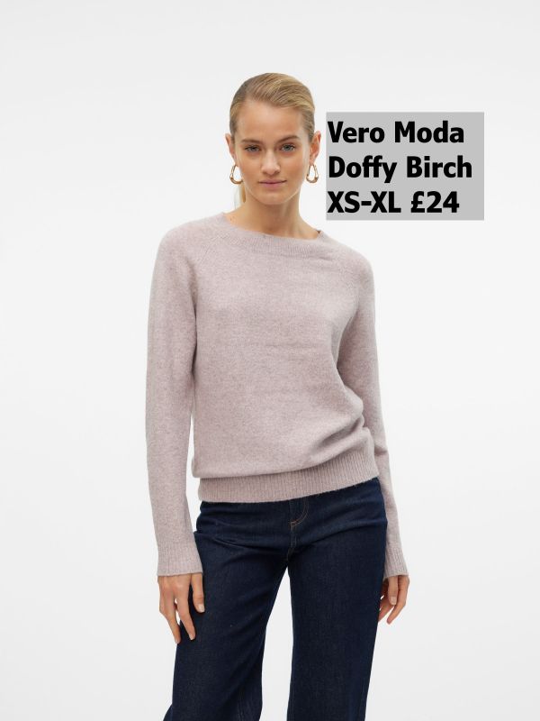 10201022 Doffy Knit Birch Melange XS XL £24 Model 1