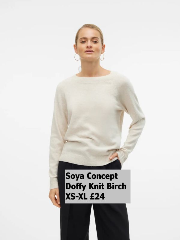 10201022 Doffy Knit Birch Melange XS XL £24 Model 1