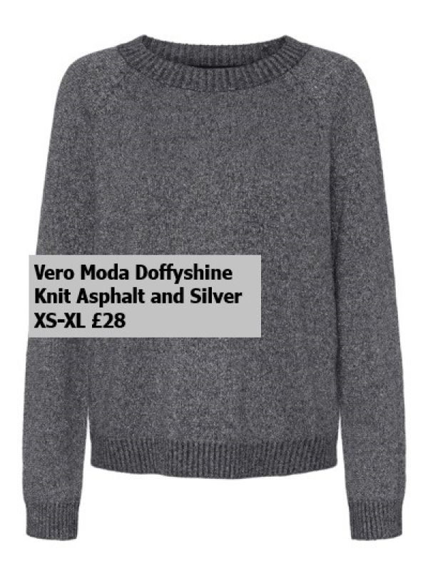 10221006 Doffyshine Knit Asphalt And Silver XS XL £28