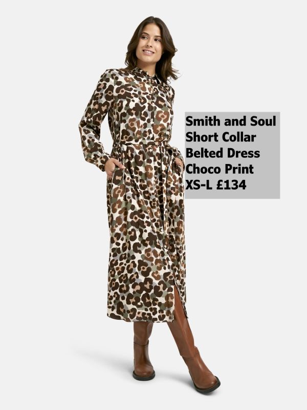 1025-1002-Shirt-Collar-belt-dress-choco-print-XS-L-134