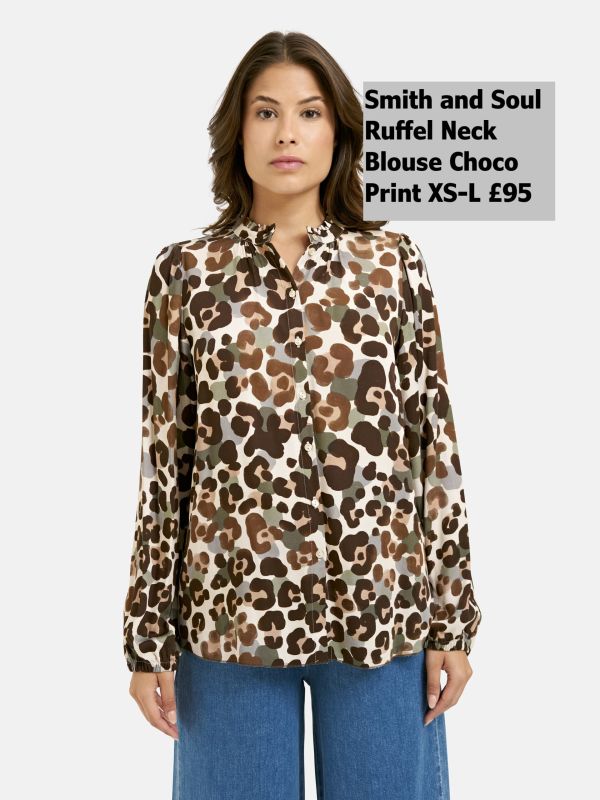 1025-1100-Ruffel-neck-Blouse-Choco-Print-XS-L-95