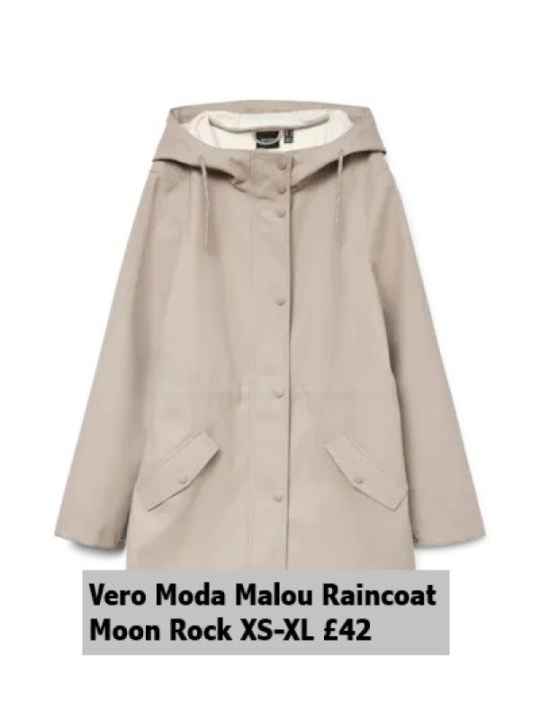 10266982 Malou Coated Jacket Moon Rock Xs XL £42