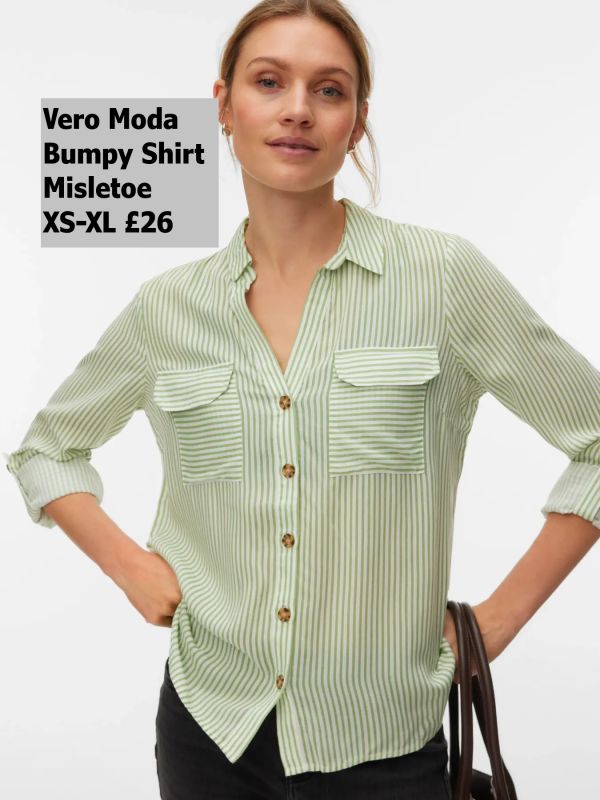 10275283 Bumpy LS Shirt Mistletoe XS XL £26 Model 2