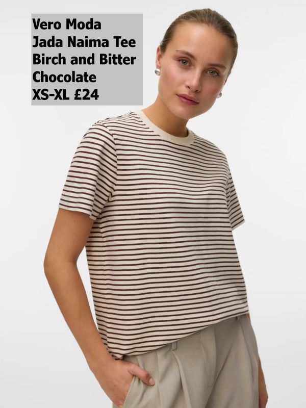 10304587 Jada Naima Tee Birch And Bitter Chocolate XS XL £24 Model 3