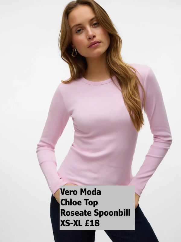 10306897 Chloe Ls Short Top Roseate Spoonbill XS XL £18 Model 3