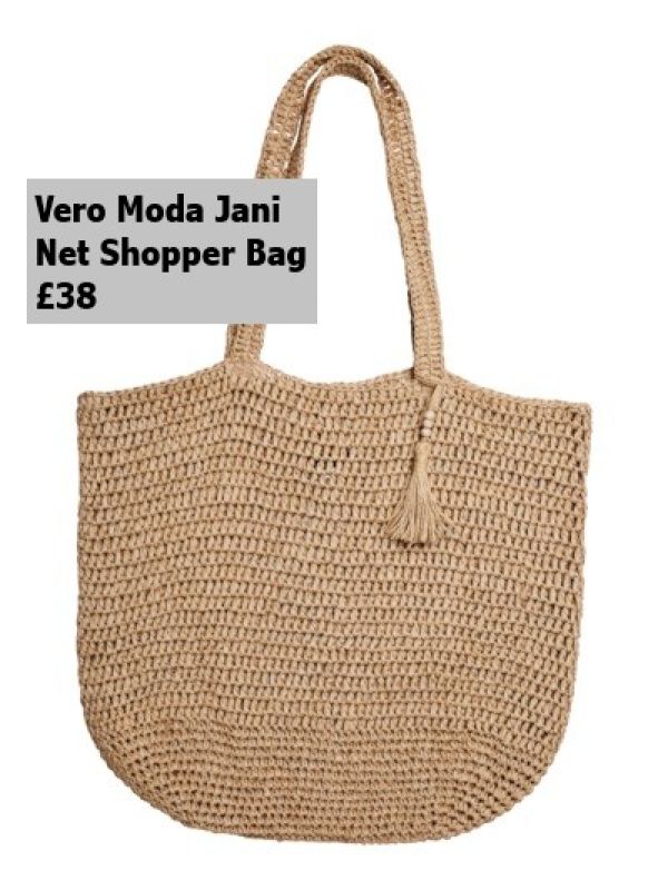 10312360 Jani Net Straw Shopper Bag £38