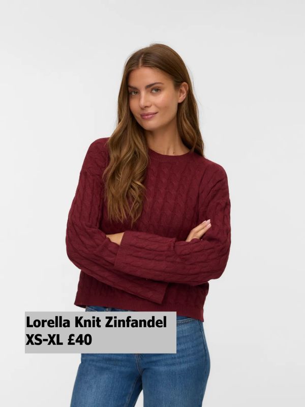 10319710 Aware Lorella Knit Zinfandel XS XL £40 Model 3
