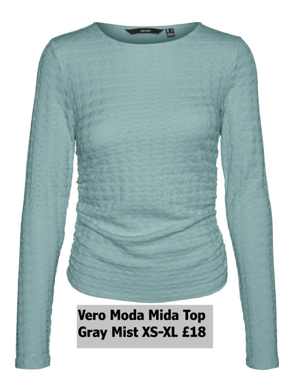 10321700 Mida Ls Top Gray Mist XS XL £18