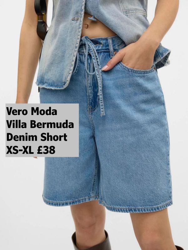 10326196 Villa MR Bermuda Denim Short XS XL £38 Model 1