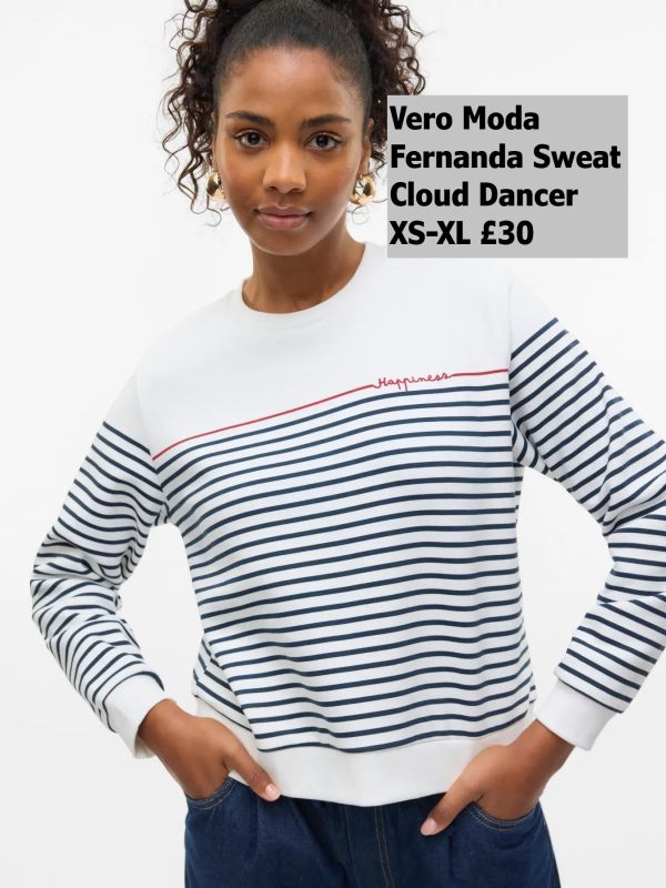 10329480 Fernanda Ls Sweat Cloude Dancer XS XL £30 Model 3