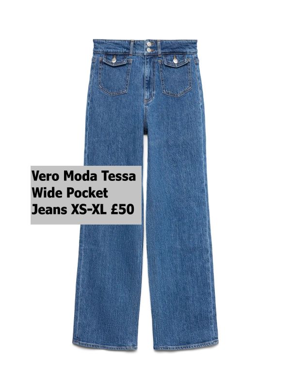 10339152 Tessa HR Wide Pocket Jeans XS XL £50