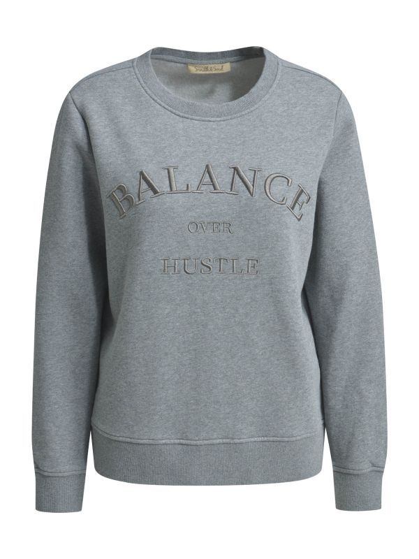 1125 1125 Regular Sweatshirt 3d Embroidery Grey Melange XS XL £86