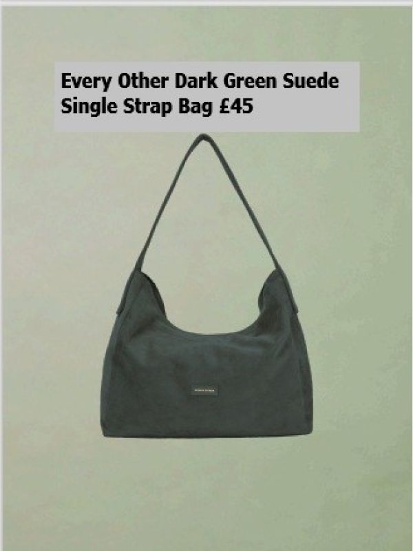 12093-Dark-Green-Suede-Single-Strap-Bag-45