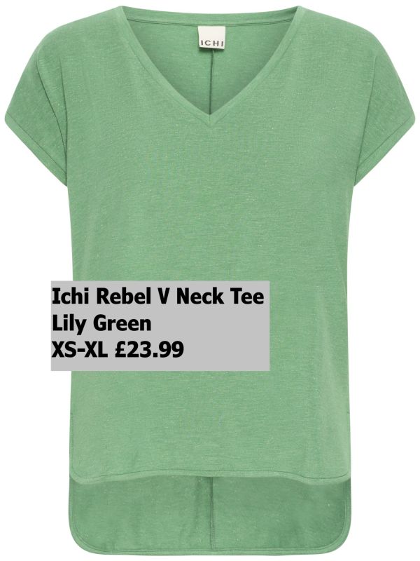 20121349-Rebel-v-neck-Tee-Lily-Green-XS-XL-23.99