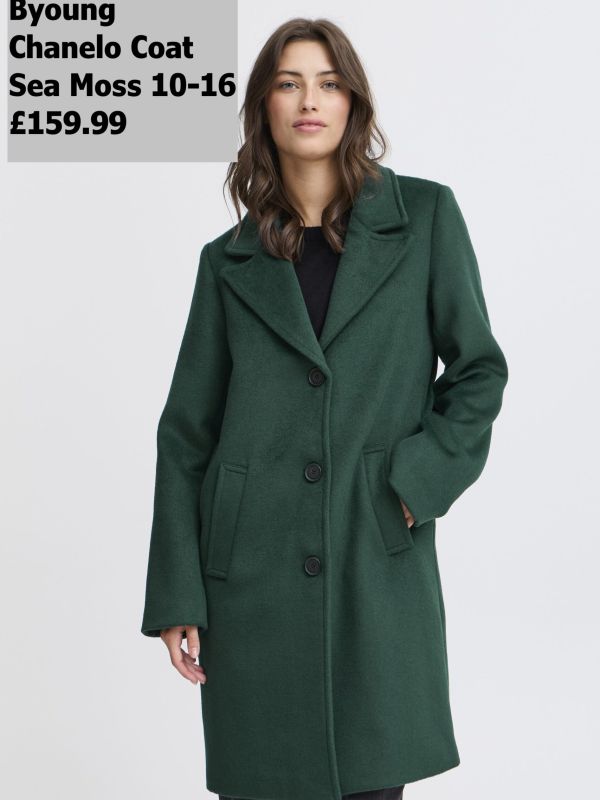 20815797Chanelo Coat Sea Moss 10 16 £159.99 Model 4