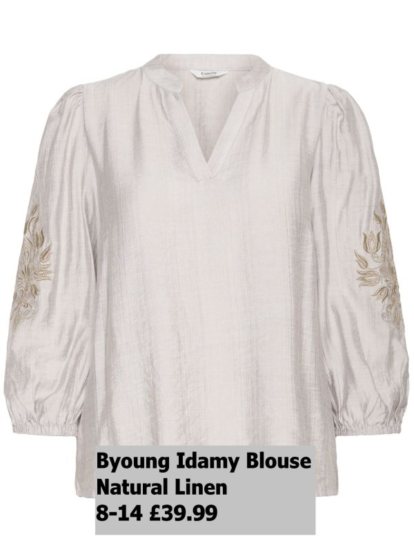 20816498 Idamy Blouse2 Natural Linen 8 14 £39.99