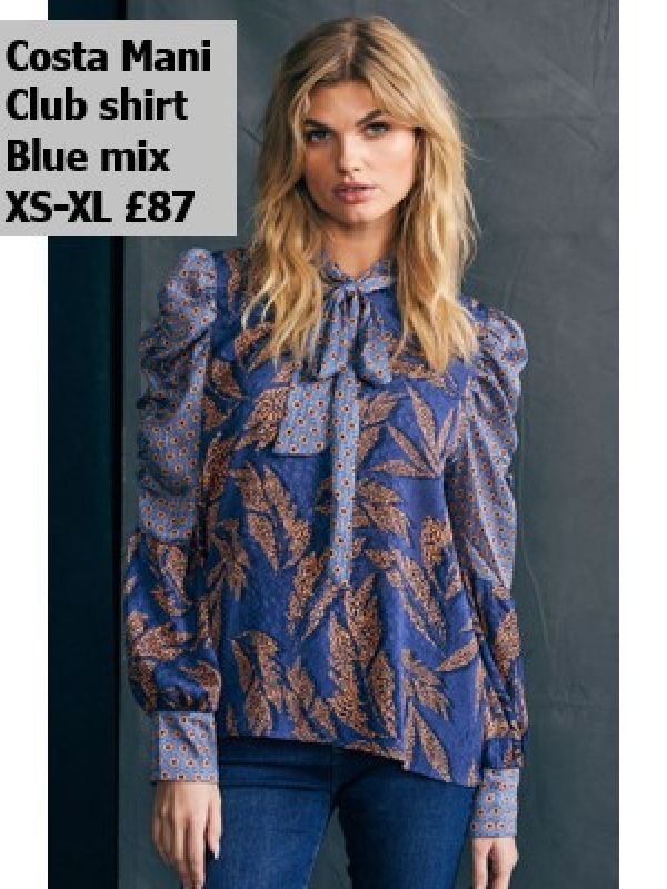 2308113   Club Shirt   Blue Mix   XS XL £87 MODEL 1