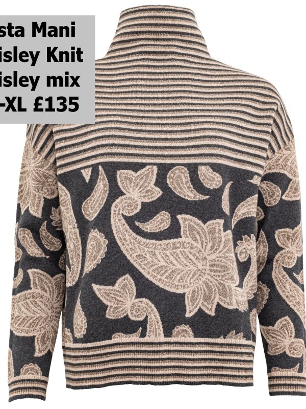 2308605   Paisley Mix Knit   Paisley Mix   £135.00 XS XL