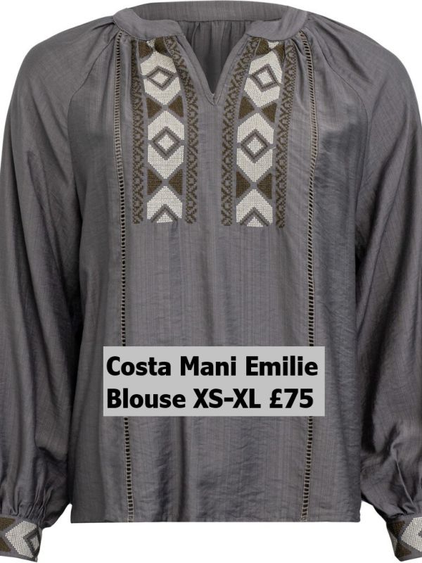 2501115 Emilie Blouse Grey XS XL £75