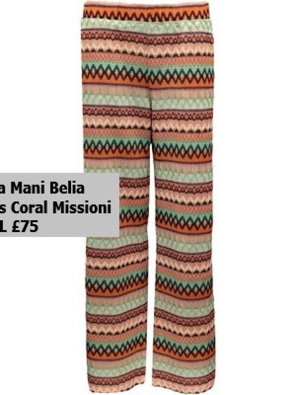 2504410 Belis Pants Coral Missioni XS XL £75