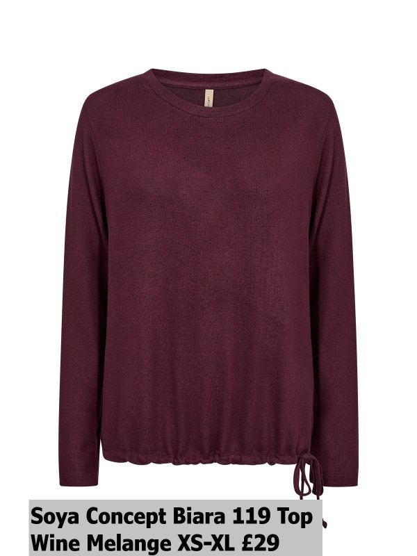 26688 Biara 119 Top Wine Melange XS XL £29