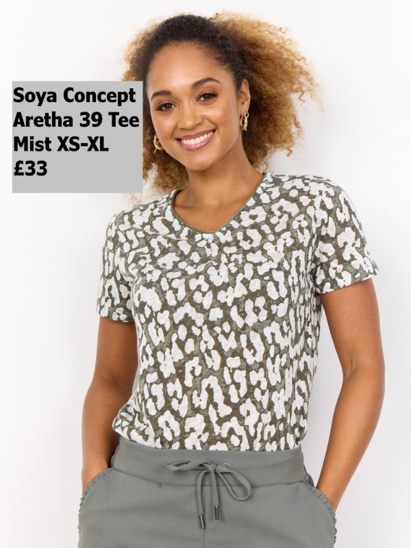 26944 20 Aretha 39 Tee Mist Xs XL £33 Model 1