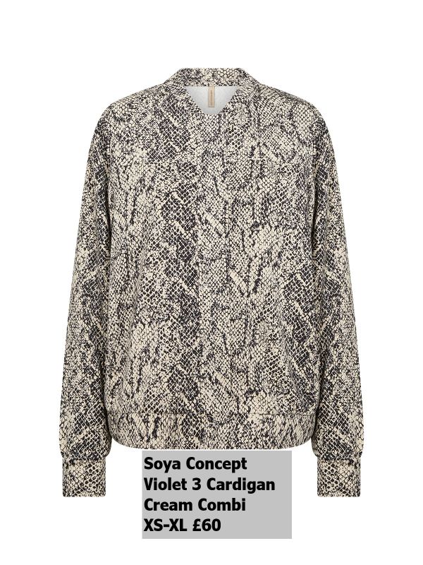 27243 Violet 3 Cardigan Cream Combi XS XL £60