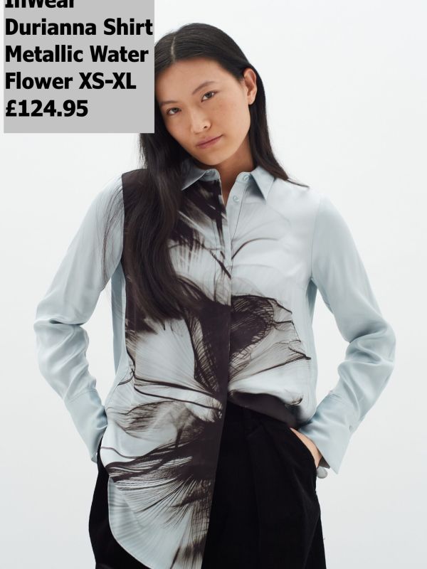 30109815-Durianna-shirt-Metallic-Water-Flower-XS-XL-124.95