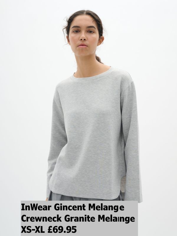 30109922-Gincent-Melange-Crewneck-Granite-Melange-XS-XL-69.95