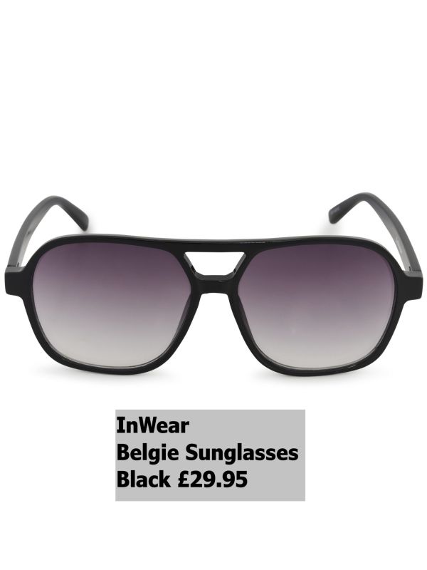 30112312 Belgie Sunglasses Black £29.95 3