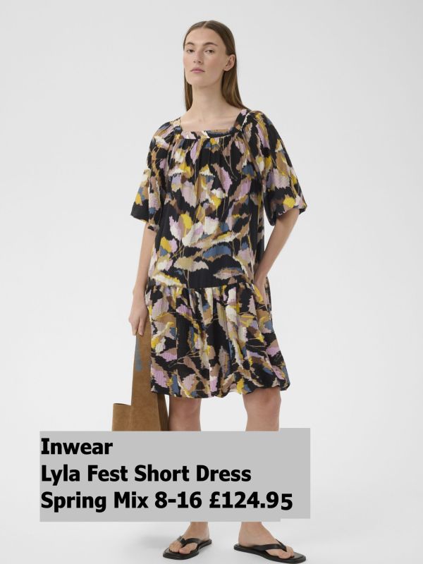 30112460 Lyla Fest Short Dress Black Spring Mix 8 16 £124.95 Model 3