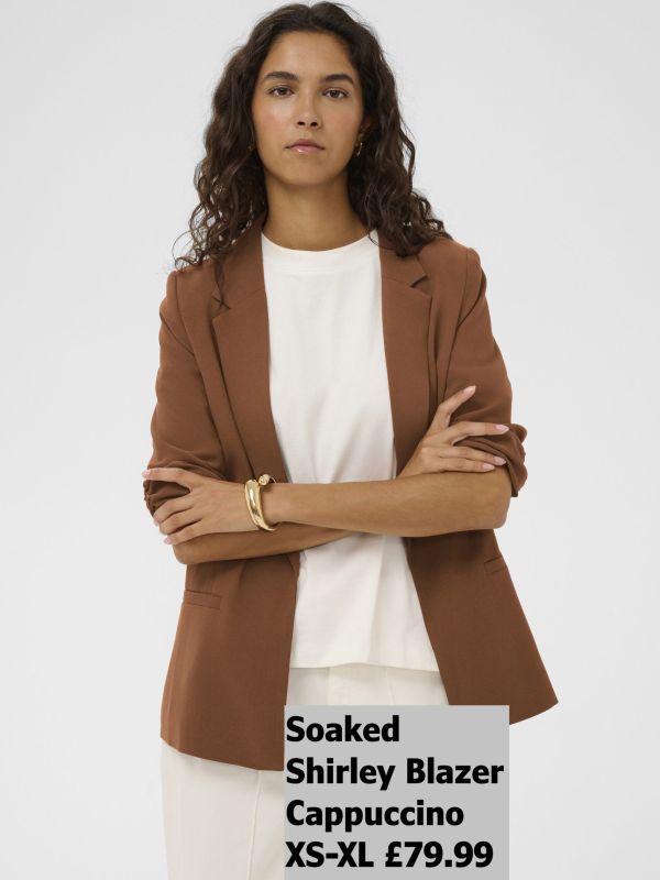 30403608 Shirley Blazer Cappuccino XS XL £79.99 Model 4