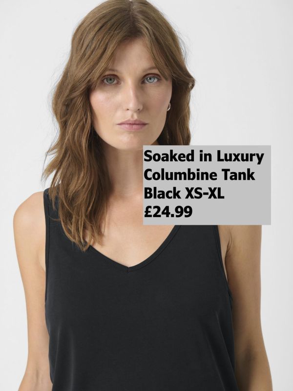 30404199 Columbine Tank Top Black XS XL £24.99 Model 1