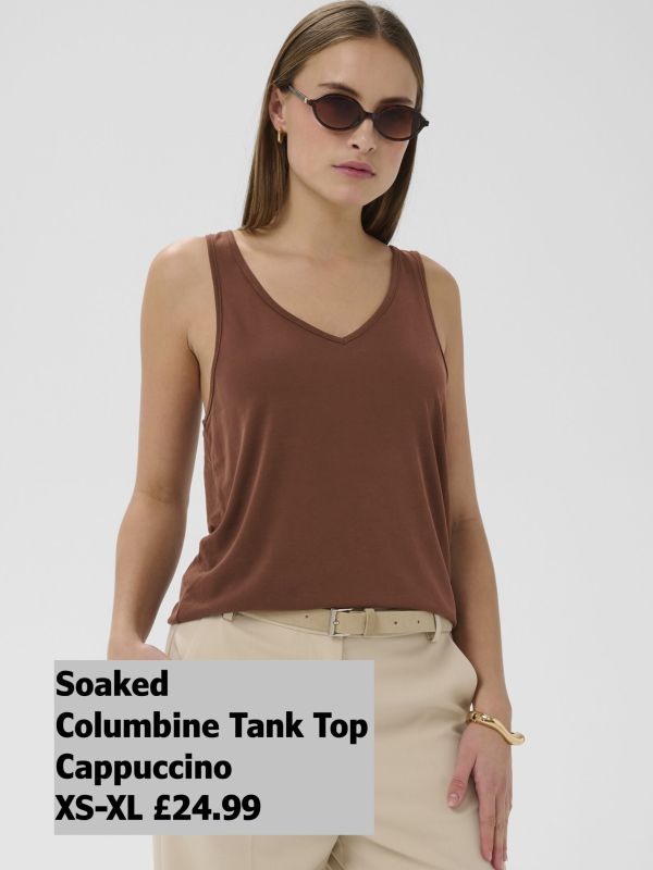 30404199 Columbine Tank Top Cappuccino XS XL £24.99 Model 4