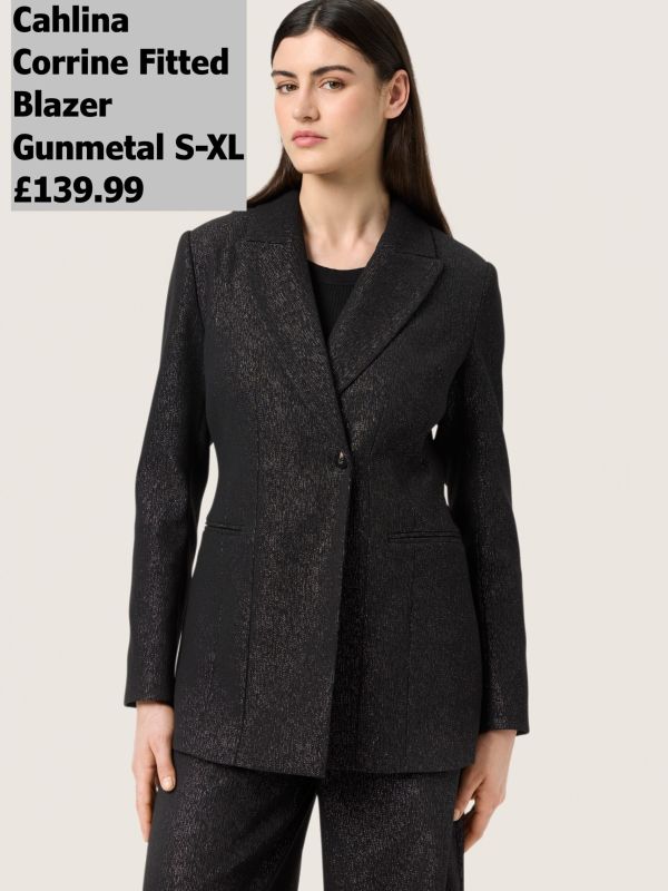 30407808 Cahlina Corrine Fitted Blazer Gunmetal S XL£139.99 Model 3