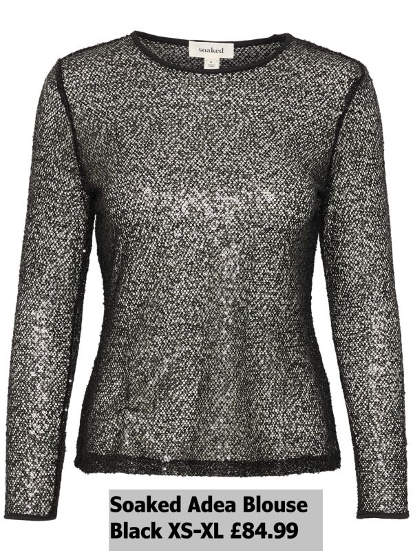 30407847 Adea Blouse Black XS XL £84.99