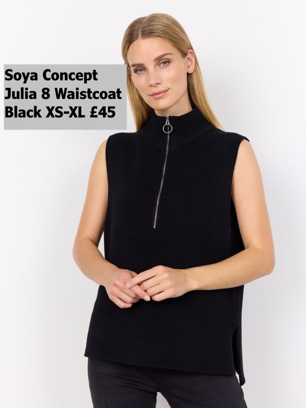 33569 Julia 8 Waistcoat Black XS XL £45 Model 1