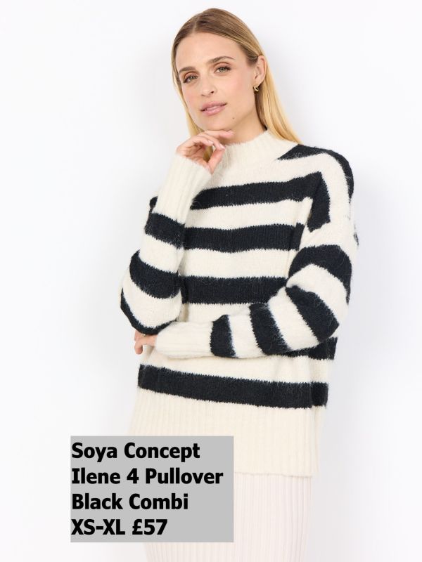 33710 Ilene 4 Pullover Black Combi XS XL £57 Model 1