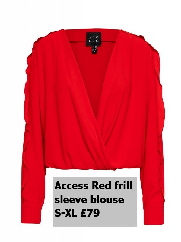 34 2113 RED 01blouse S XL £79