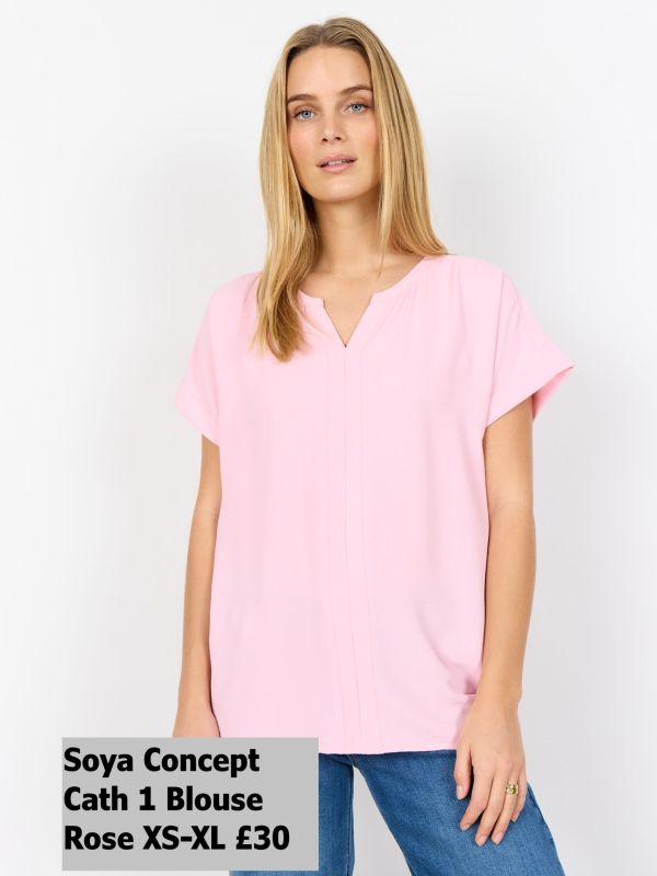 41579 Cath 1 Blouse Rose XS XL £30 Model 1