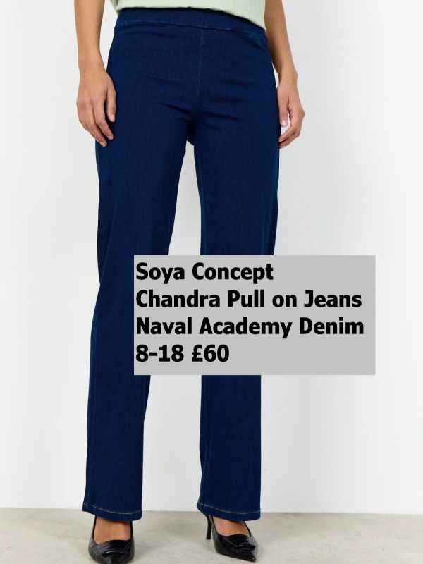 41684 Chandra Jeans Naval Academy Denim 8 18 £60 Model 2