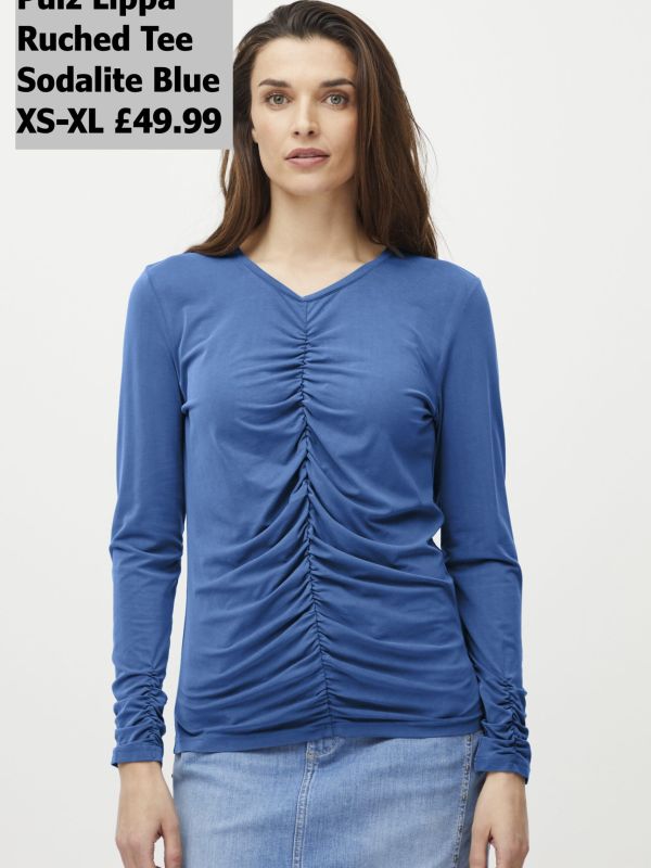 502078850Lippa Oneck Tshirt Sodalite Blue Xs XL £49.99 Model 2