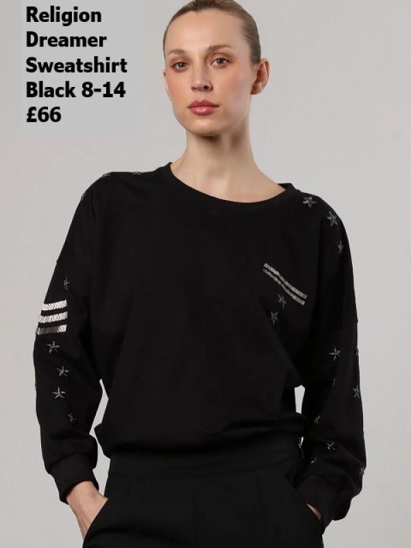 74BDMW56 DreAmer Sweatshirt Black 8 14 £66 Model 1