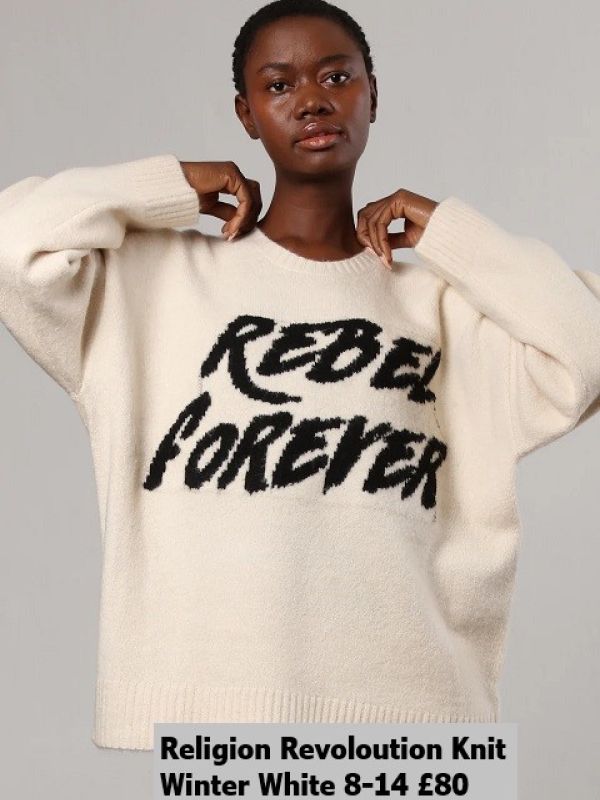 74HROW35 Revoloution Jumper Winter White 8 14 £80 Model 1