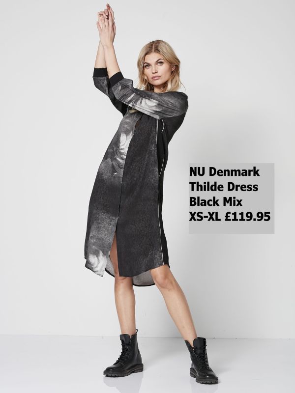 7912 23 Thilde Dress Black Mix XS XL £119.95 Model 1