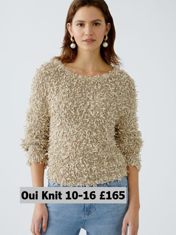 91921 Knit Lt Stone Caramel 10 16 £165 Model 1