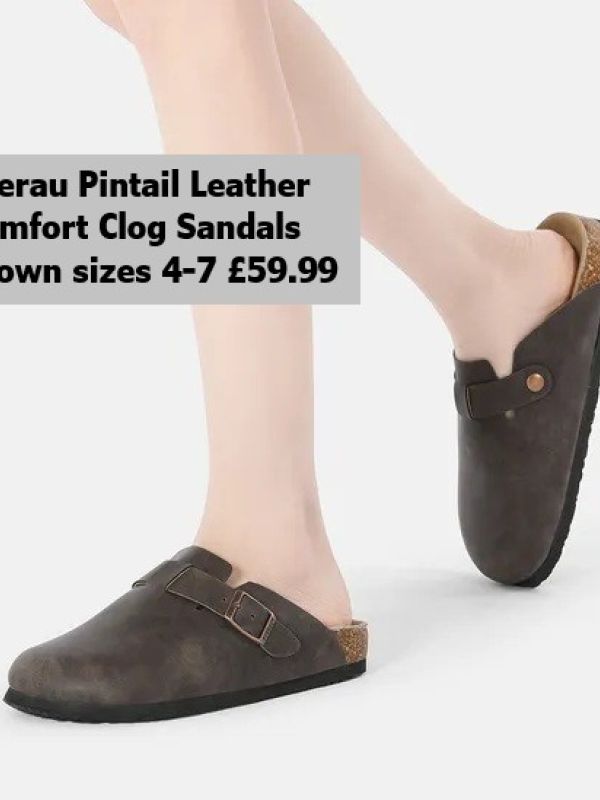 Pintail-Leather-Comfort-Clog-Sandals-Brown-4-7-59.99